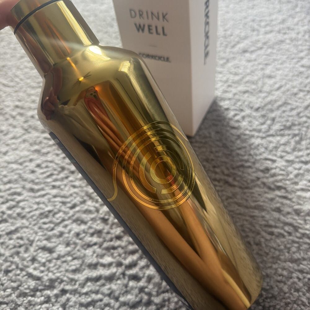 Corkcicle Star Wars C-3PO 16 oz Canteen Gold Stainless Steel Water Bottle NIB